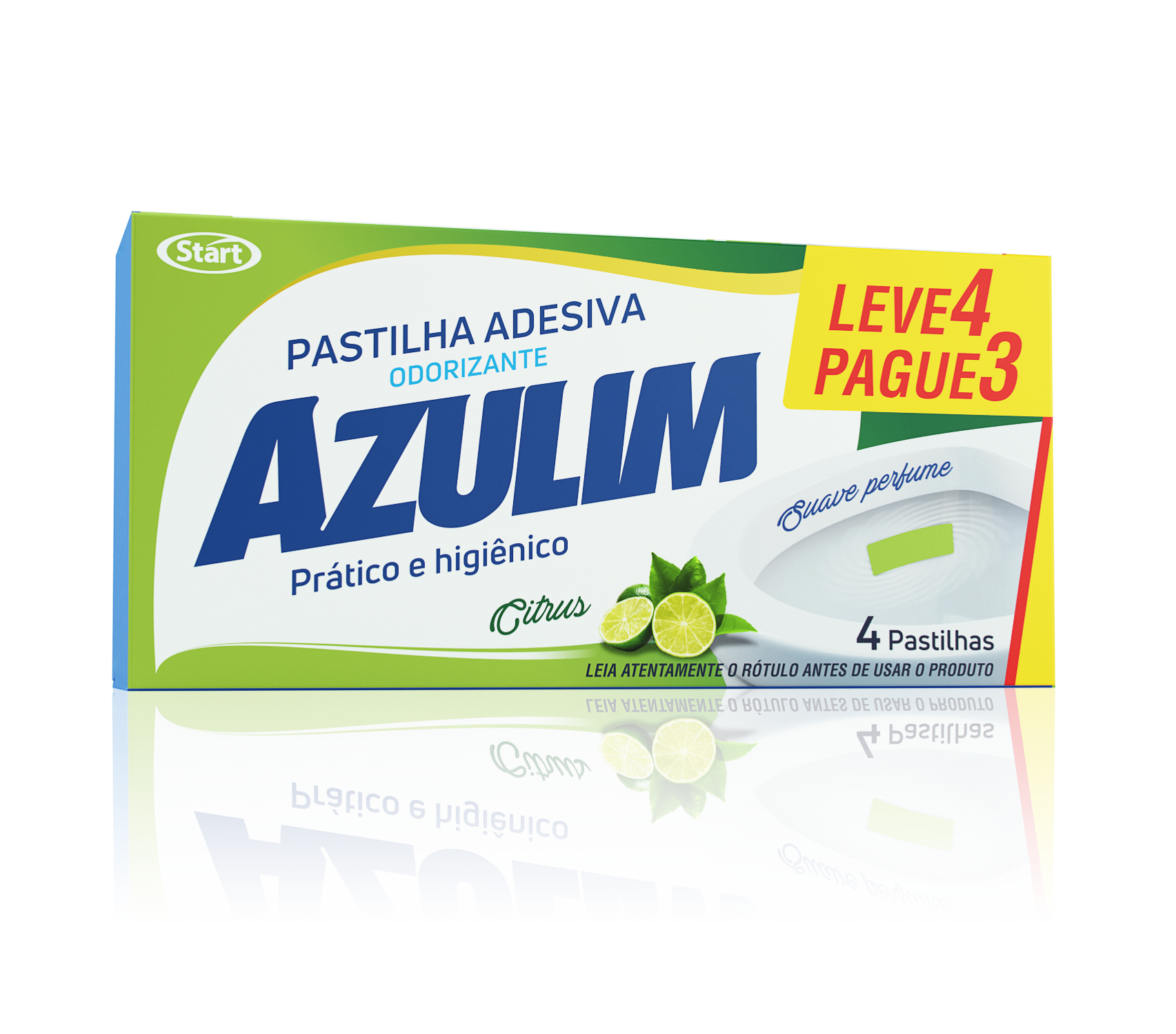 Imagem do produto Pastilha Adesiva Odorizante Citrus 4 unidades AZULIM